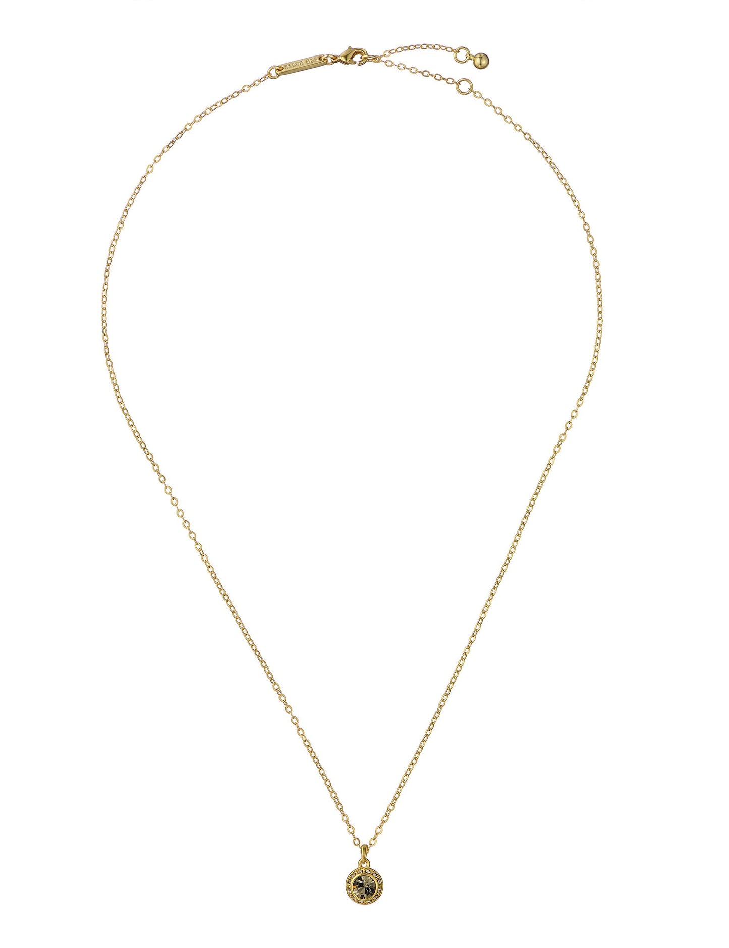 Ted Baker SOLTELL - Solitaire Sparkle Crystal Pendant Necklace