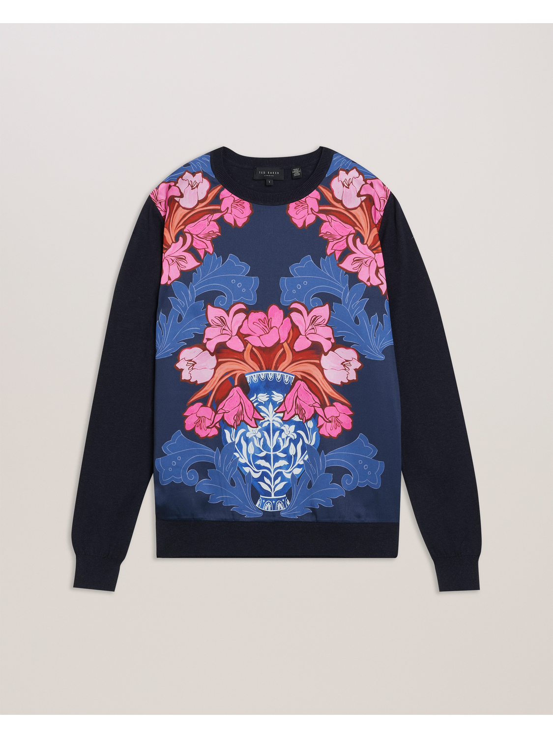 Ted Baker Teanha - Woven Front Printed Jumper