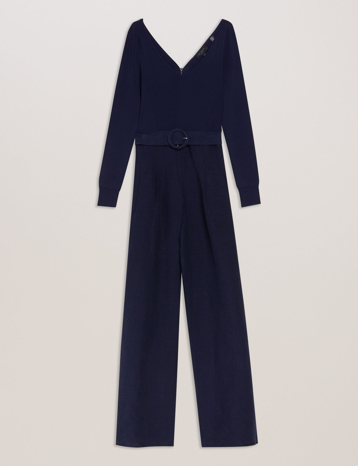 Ted Baker AGATEA - Off Shoulder Belted Wide Leg Jumpsuit