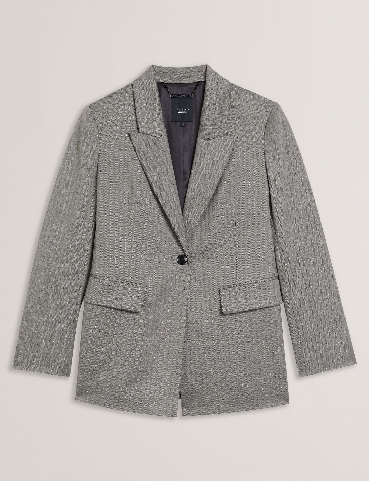 Ted Baker KOA - Oversized Herringbone Single Breasted Blazer