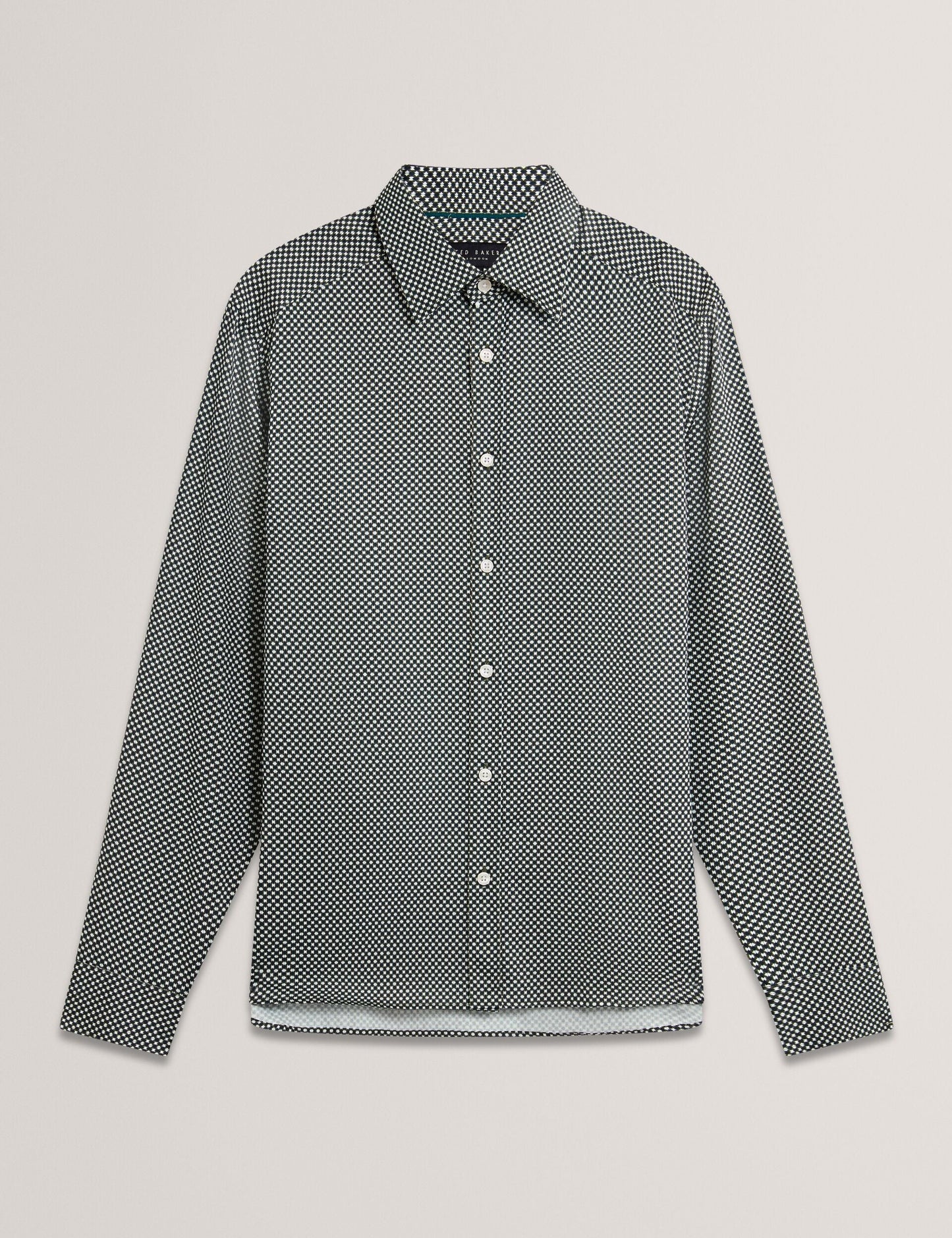 Ted Baker JOZEF Slim Fit Micro Geometric Print Shirt