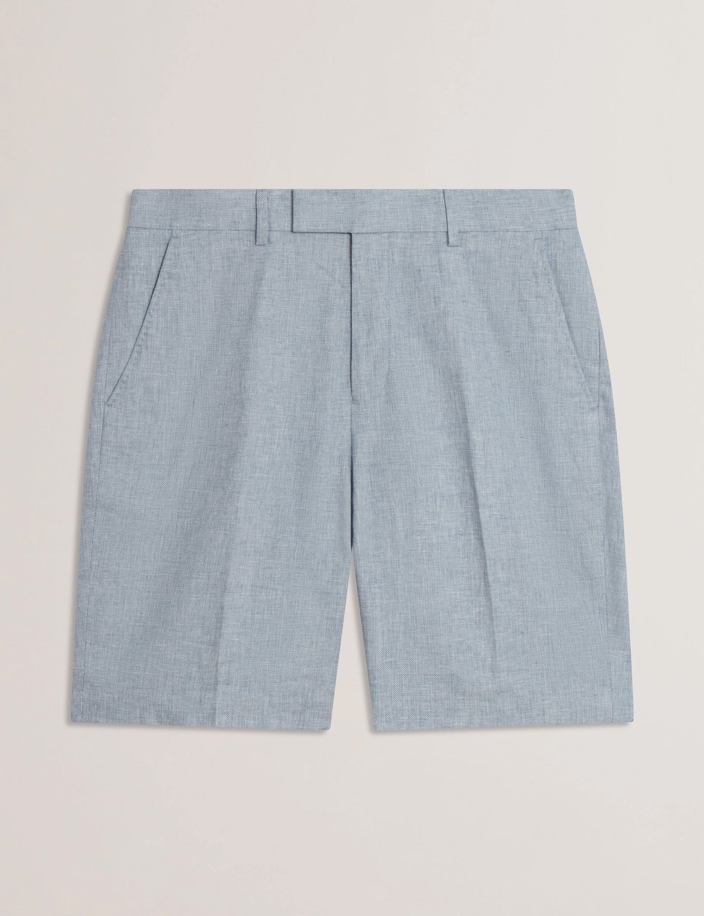 Ted Baker KENLEYS - Navy Linen Cotton Woven Tailored Shorts