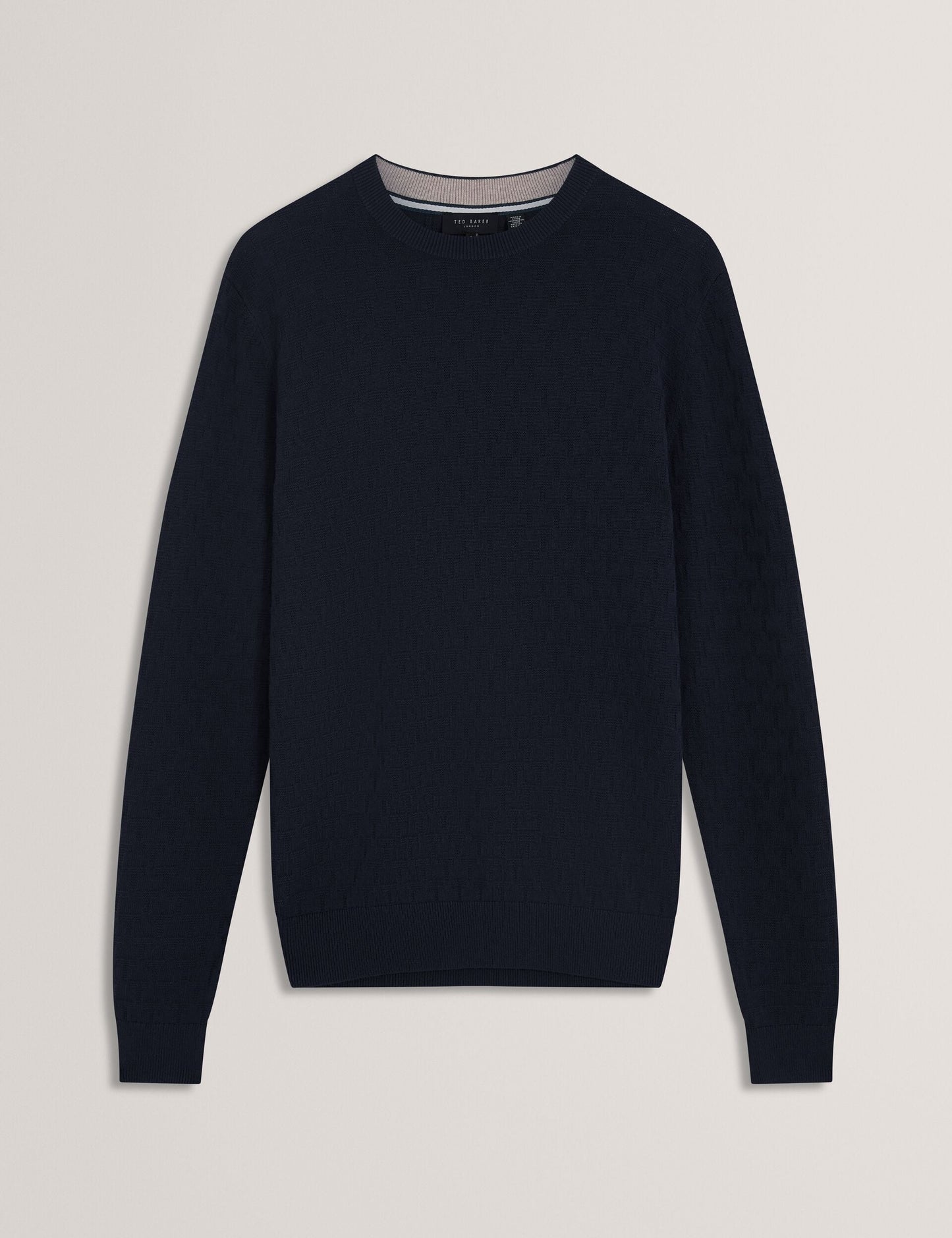 Ted Baker SAINSY Branded Texture Crew Neck Jumper
