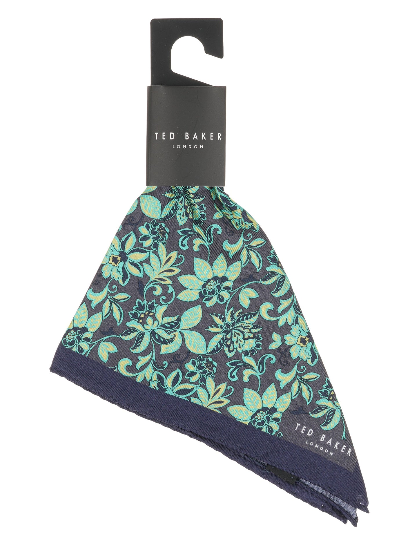 Ted Baker YORKPS Scrolling Floral Satin Pocket Square