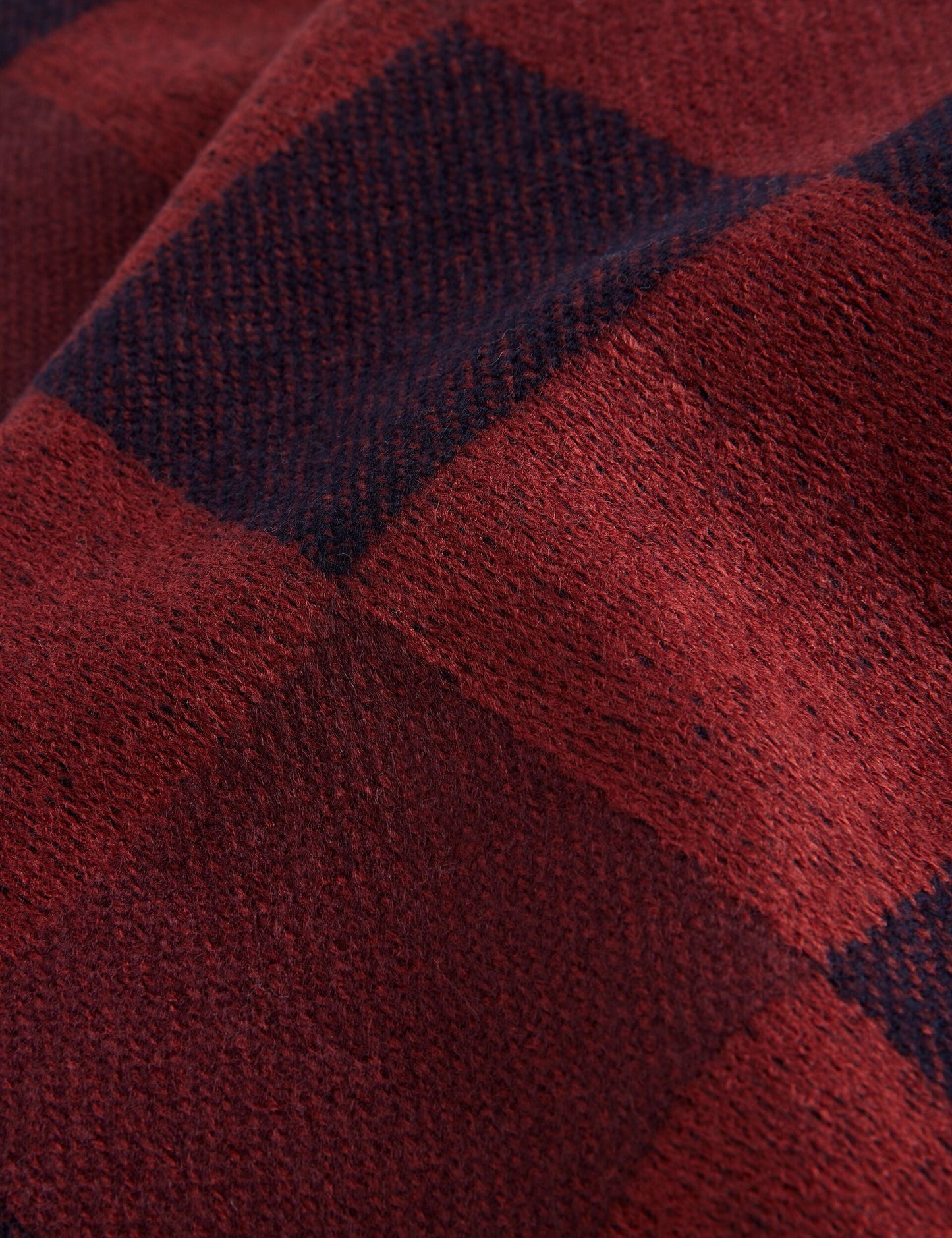 Ted Baker PETERRR - Block Check Scarf With Fringe Trim