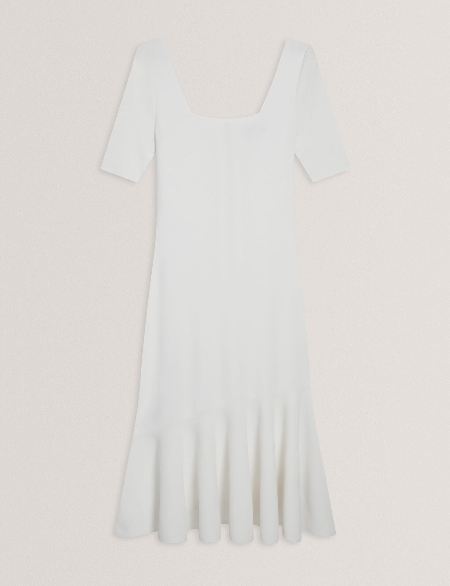 Ted Baker MIYHAA - Flippy Hem Square Neck Knitted Midi Dress