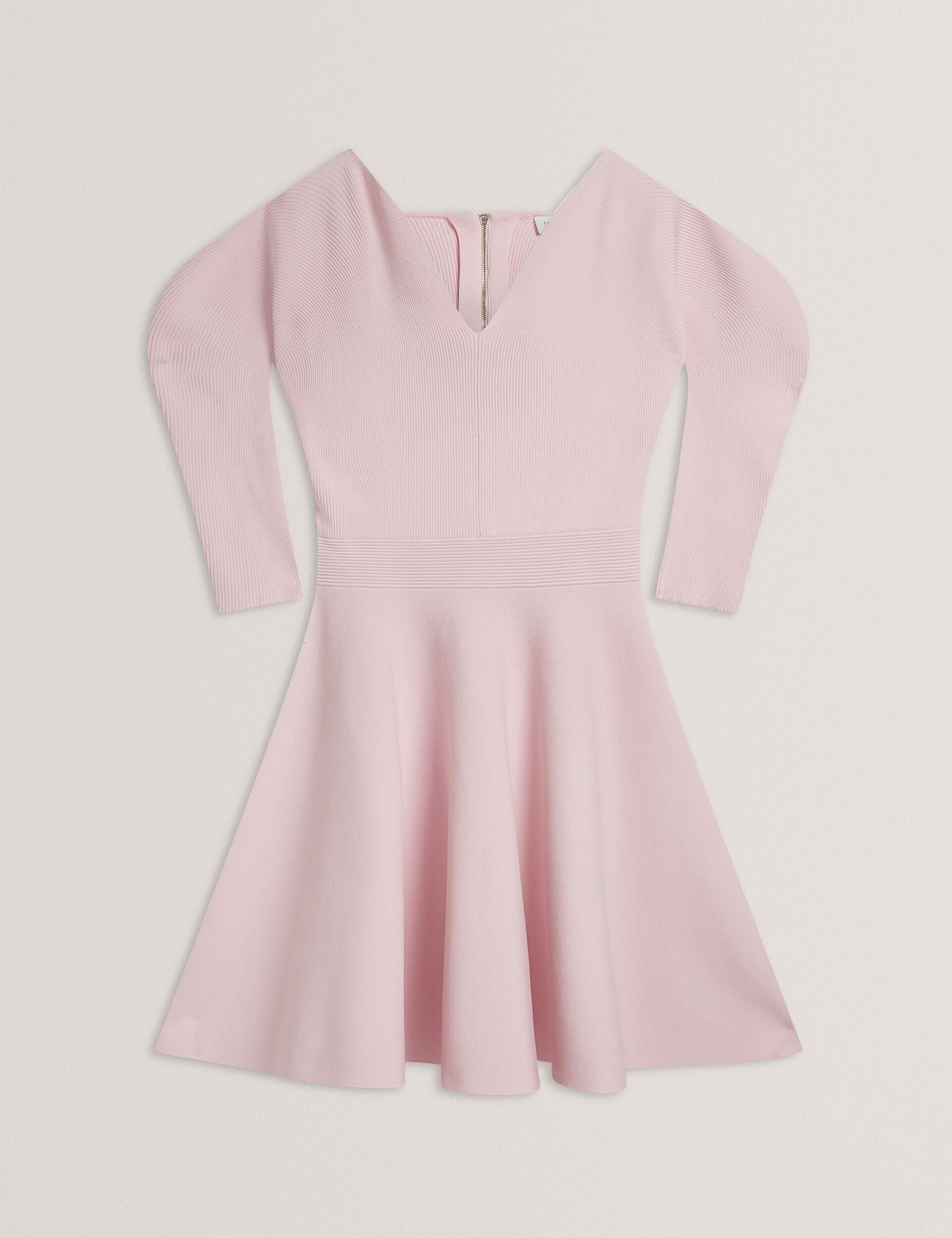 Ted Baker JESCKA - Structured Puff Sleeve Knitted Skater Dress