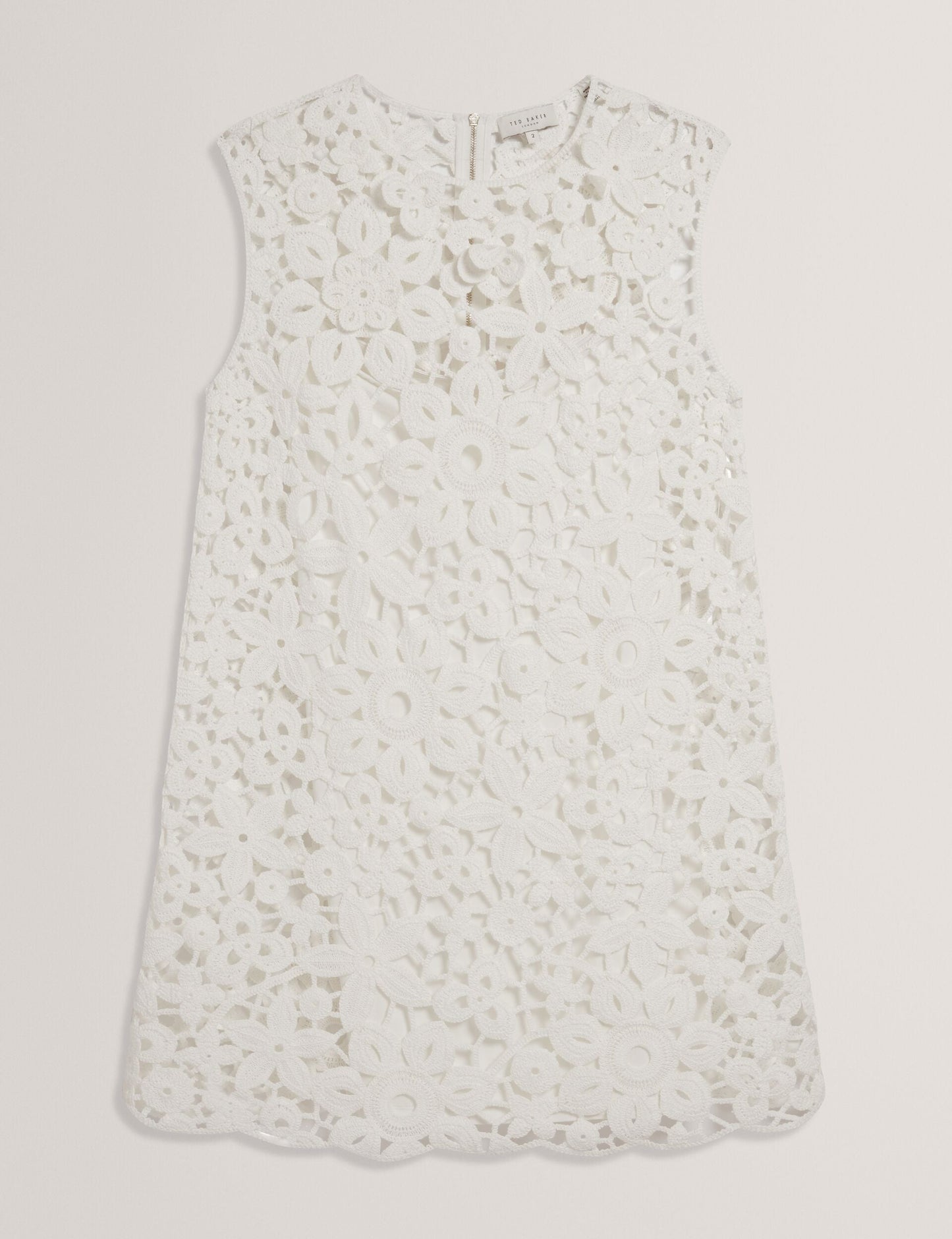 Ted Baker MIIKKA - Crochet Sleeveless Mini Shift Dress