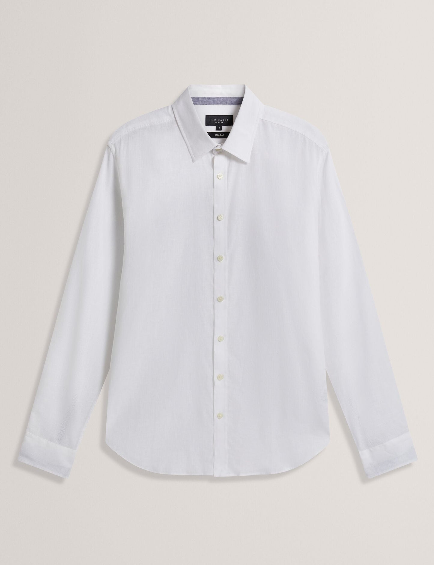 Ted Baker PRYNN Linen Cotton Woven Long Sleeve Shirt