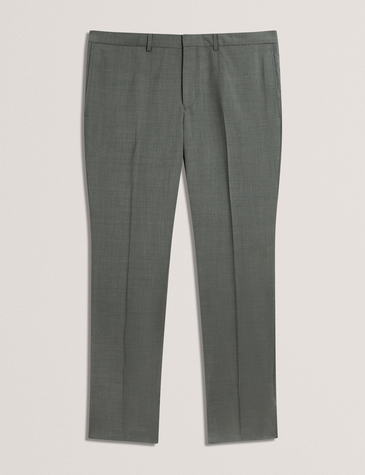Ted Baker ROGERLYS - Slim Fit Sage Green Wool Suit Pants