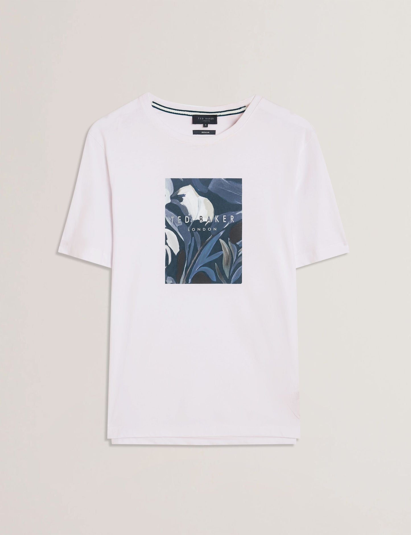 Ted Baker JUSTINOO - White Branded Box Print Graphic Cotton T-Shirt