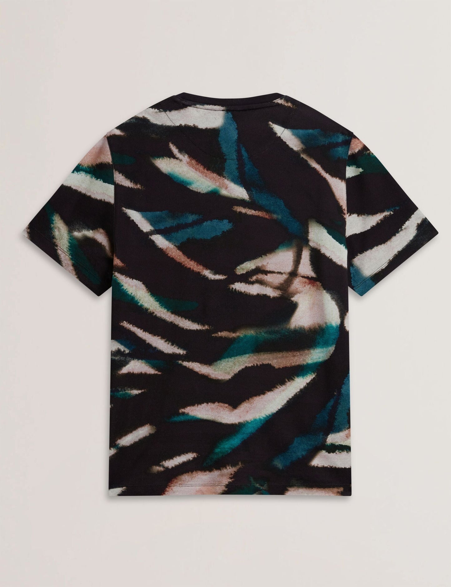 Ted Baker WILSDOR - Abstract Print Knitted Jersey T-Shirt