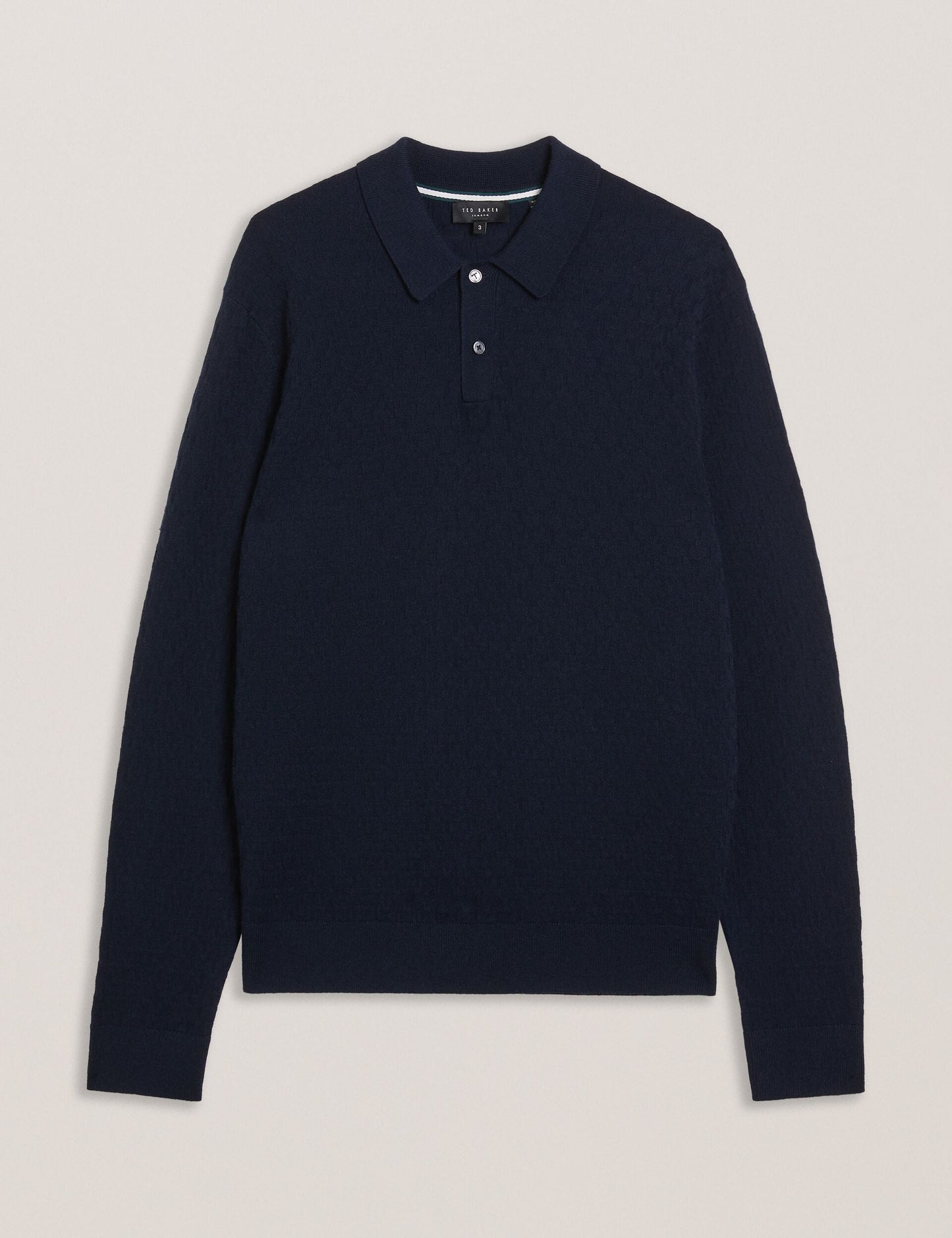 Ted Baker MORAR - T Knit Long Sleeve Polo Top
