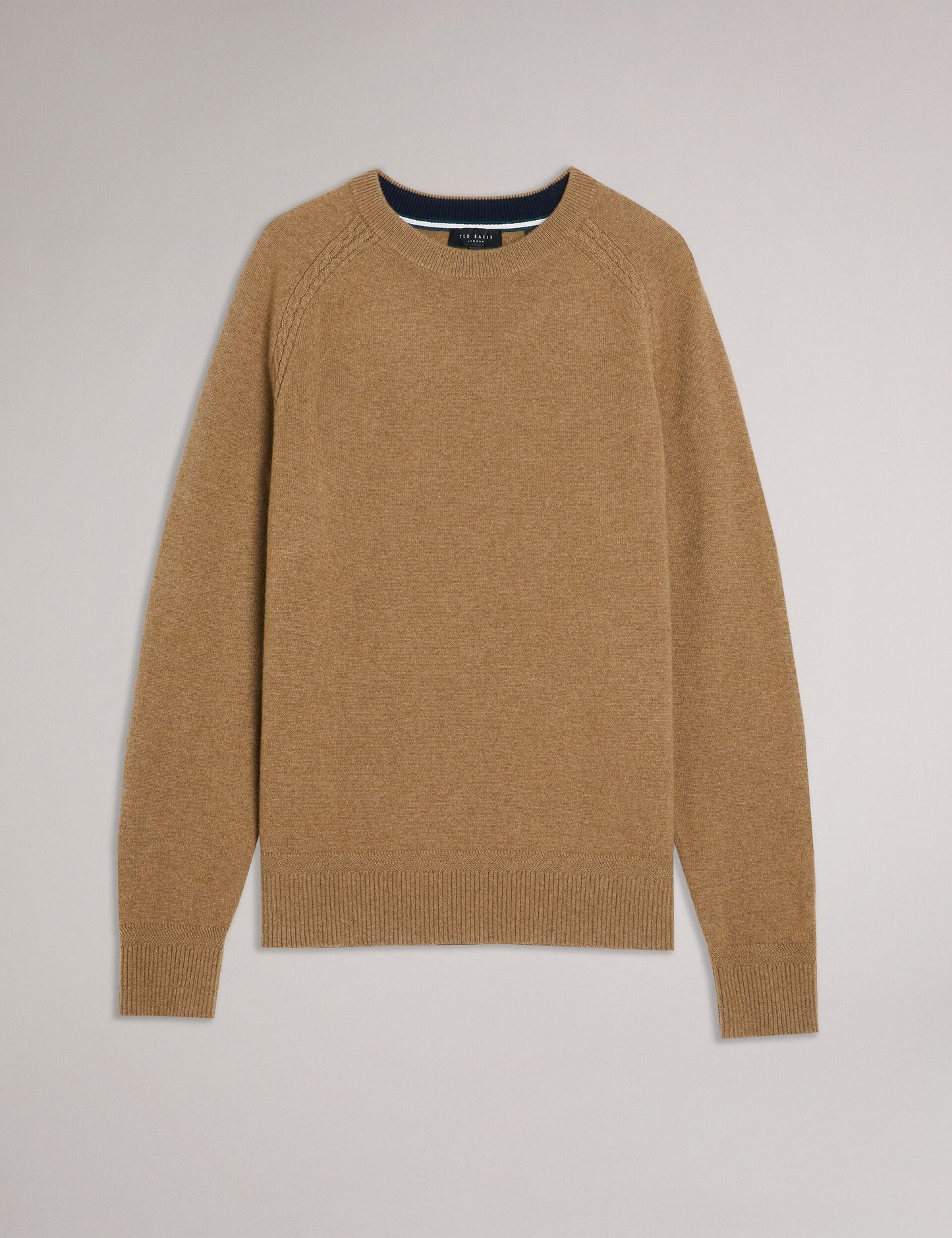 Ted Baker GLANT - Cashmere Cable Detail Crew Neck Jumper