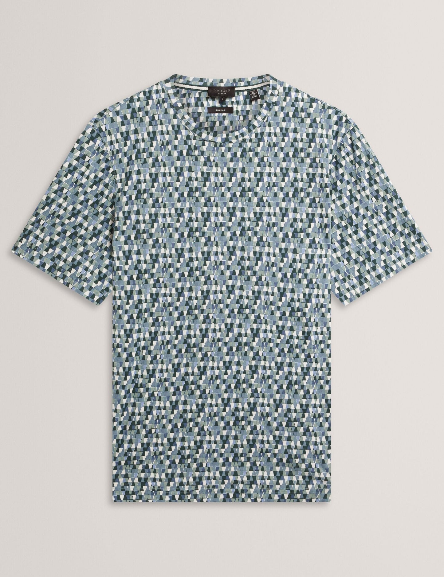 Ted Baker MASYAFA Mosaic Print Cotton Crew Neck T-Shirt