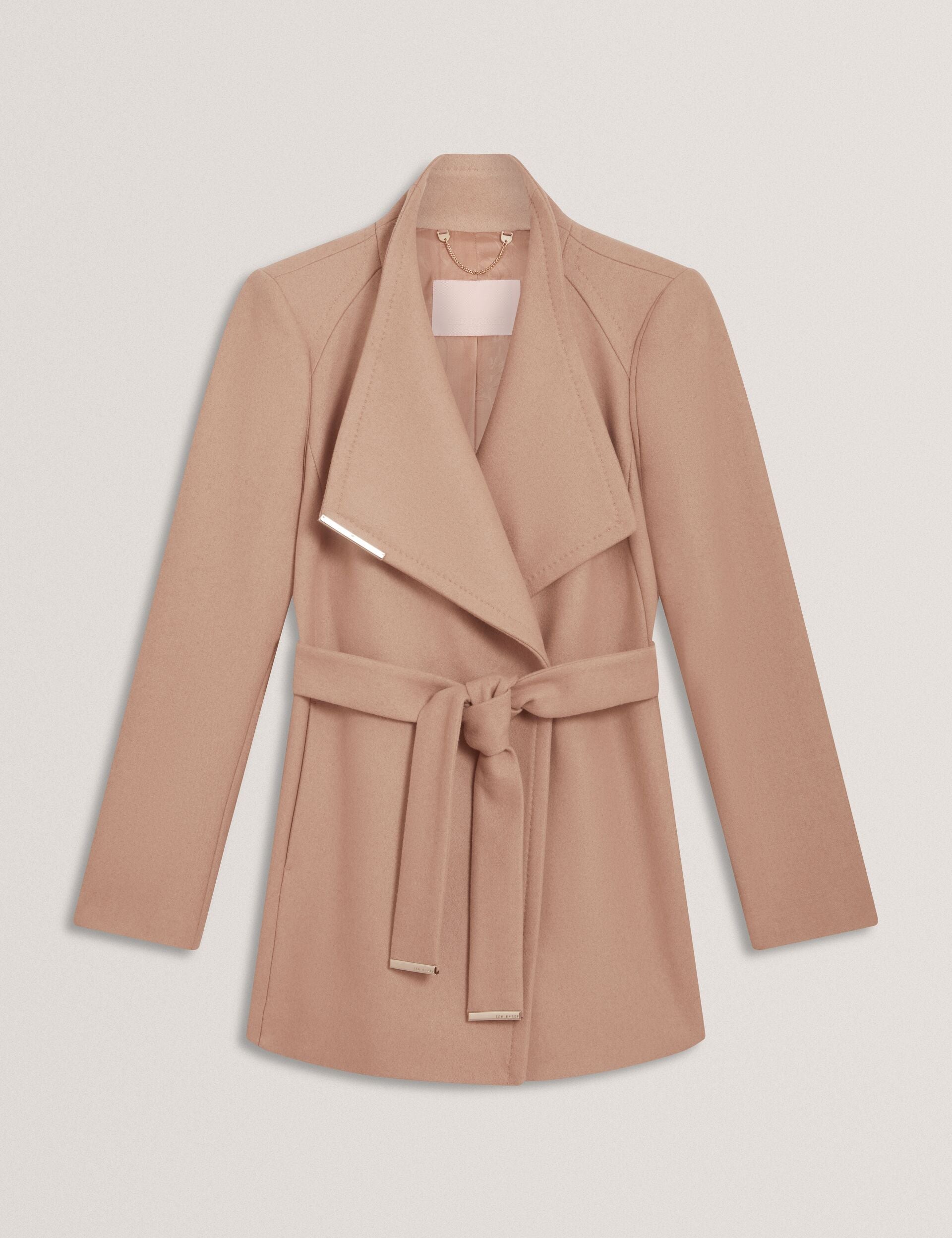 Ted Baker ROSESS Short Belted Wool Wrap Coat