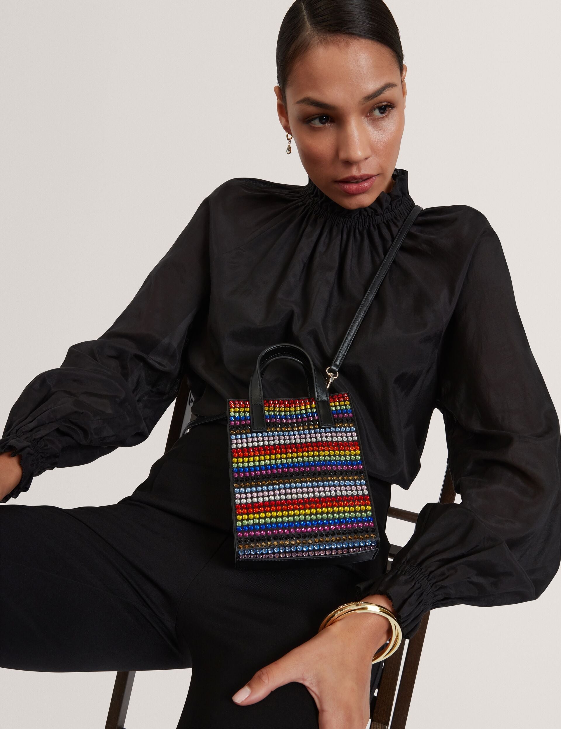 Ted Baker PRIDEZ - Striped Mini Imitation Icon Bag