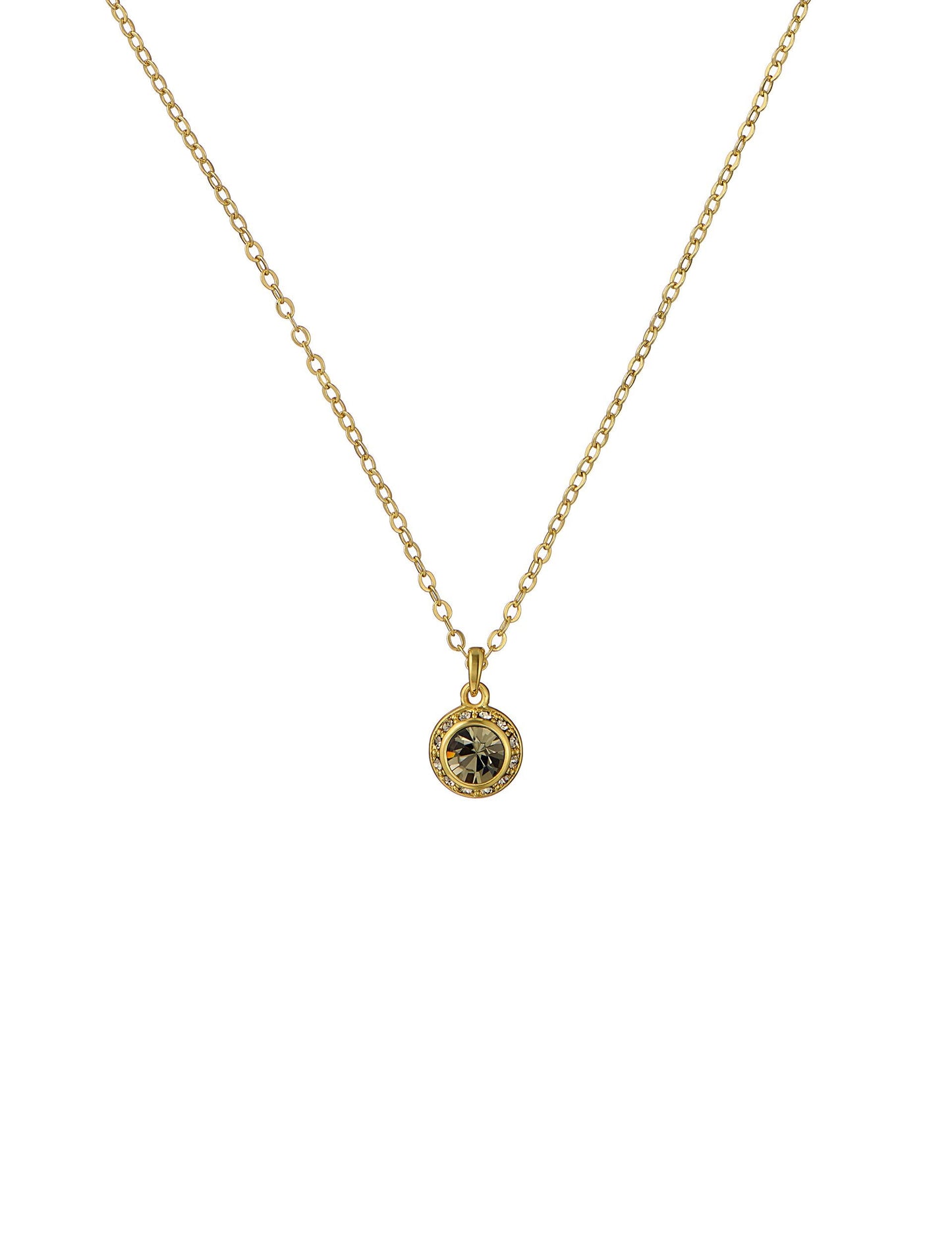 Ted Baker SOLTELL - Solitaire Sparkle Crystal Pendant Necklace