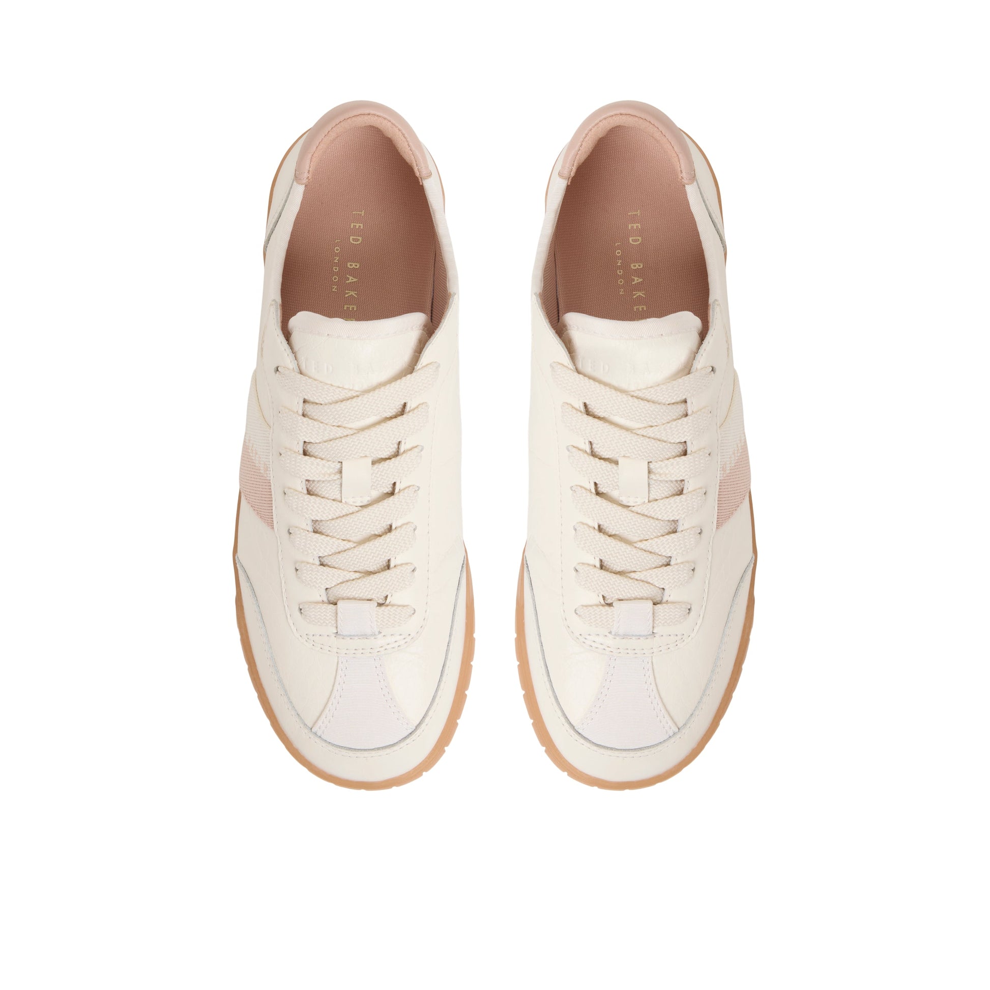 Ted Baker BEA Logo Stripe Leather Sneakers