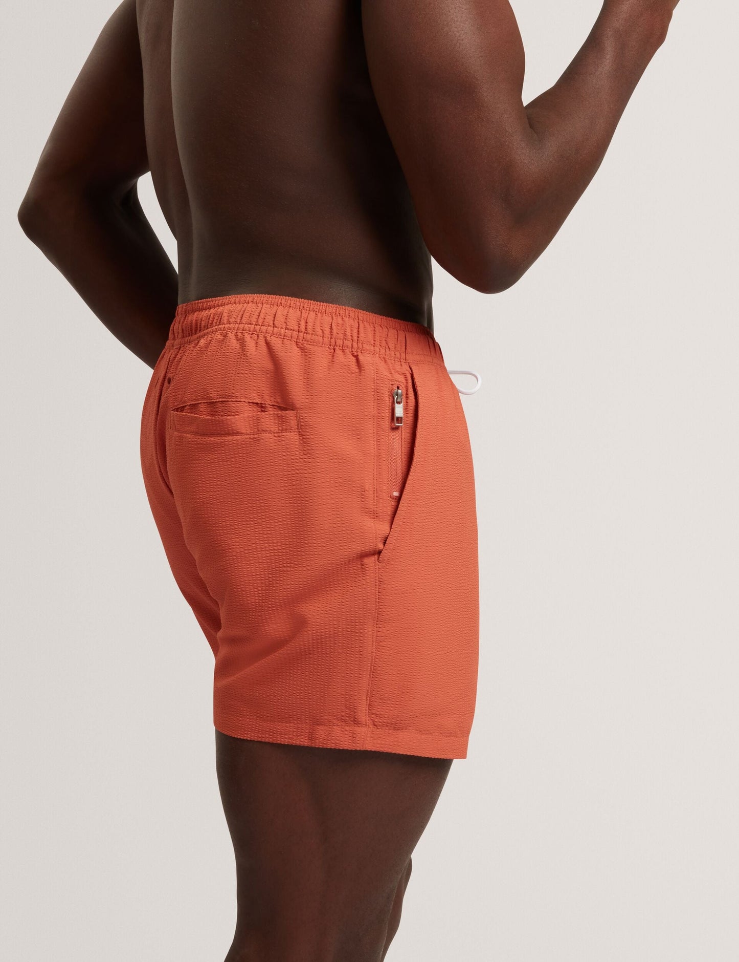Ted Baker HEFFNER - Seersucker Mid-Length Swim Shorts