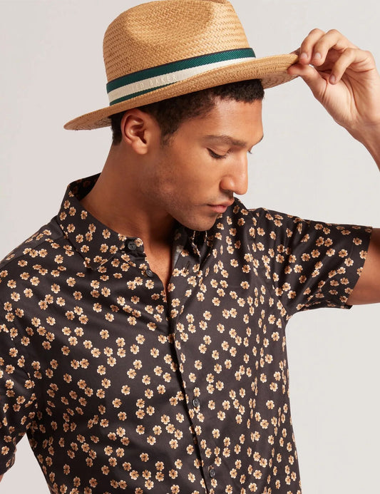 Ted Baker ADRIENS - Straw Panama Webbing Detail Hat