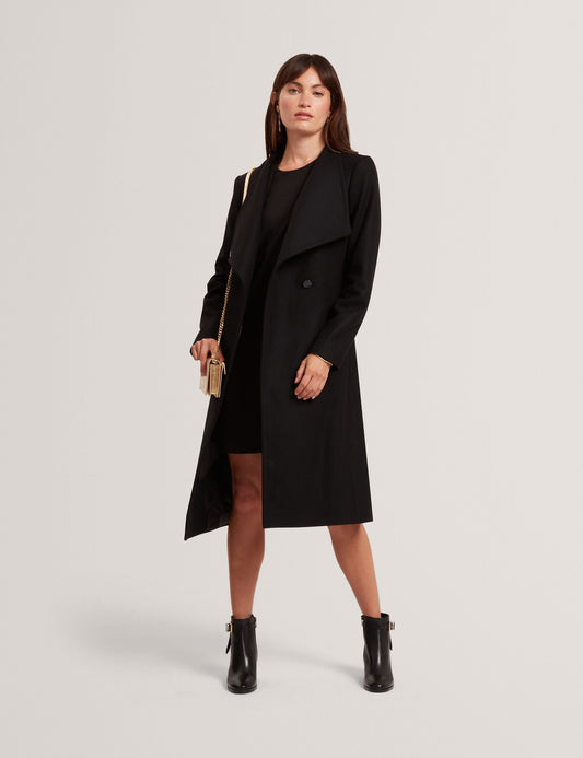 Ted Baker ROSE Mid Length Belted Wool Wrap Coat
