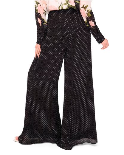 Ted Baker WIDE LEG TUCK PANT - Black