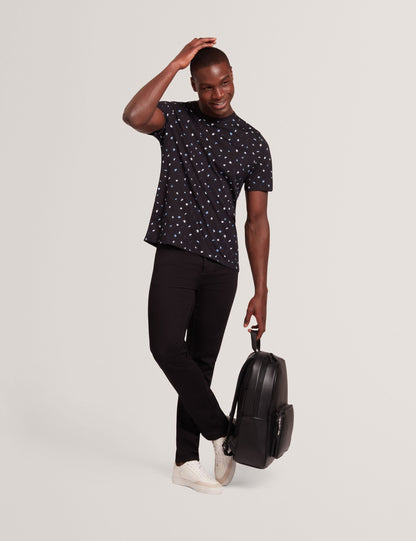 Ted Baker BURTUN - Scattered Floral Print Crew Neck T-Shirt