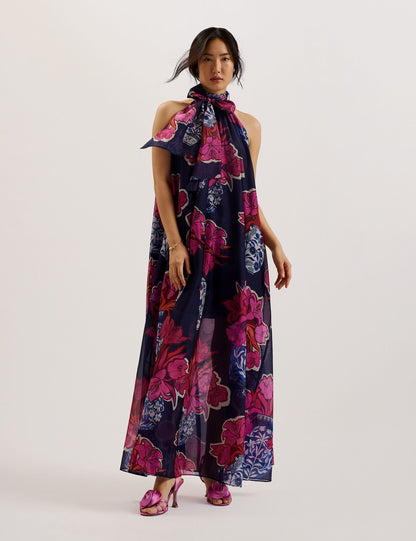 Ted Baker KINOSEI - Printed Organza Maxi Dress