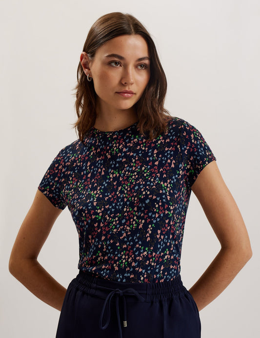 Ted Baker REMANAA - Heart Printed Fitted Tee