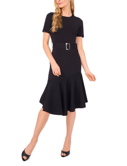 Ted Baker ASHLEY - Short Sleeve Crew Neck Asymmetric Midi Dress