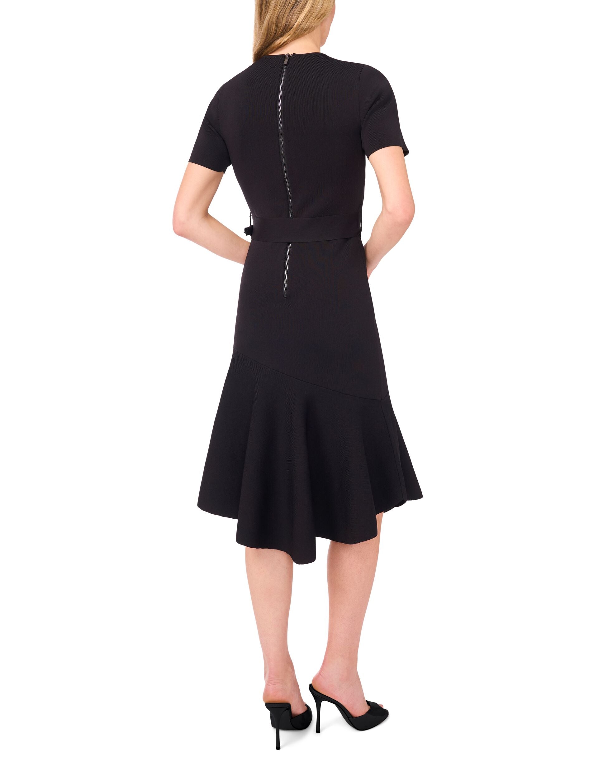 Ted Baker ASHLEY - Short Sleeve Crew Neck Asymmetric Midi Dress
