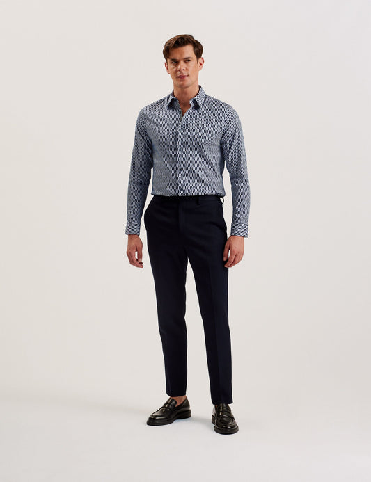 Ted Baker FRESTIN - Geometric Pattern Slim Long Sleeve Shirt