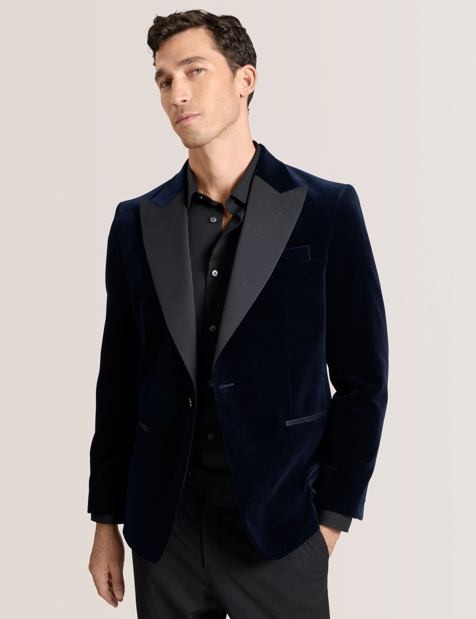 Ted Baker WEBSTER Velvet Single Breasted Tuxedo Jacket