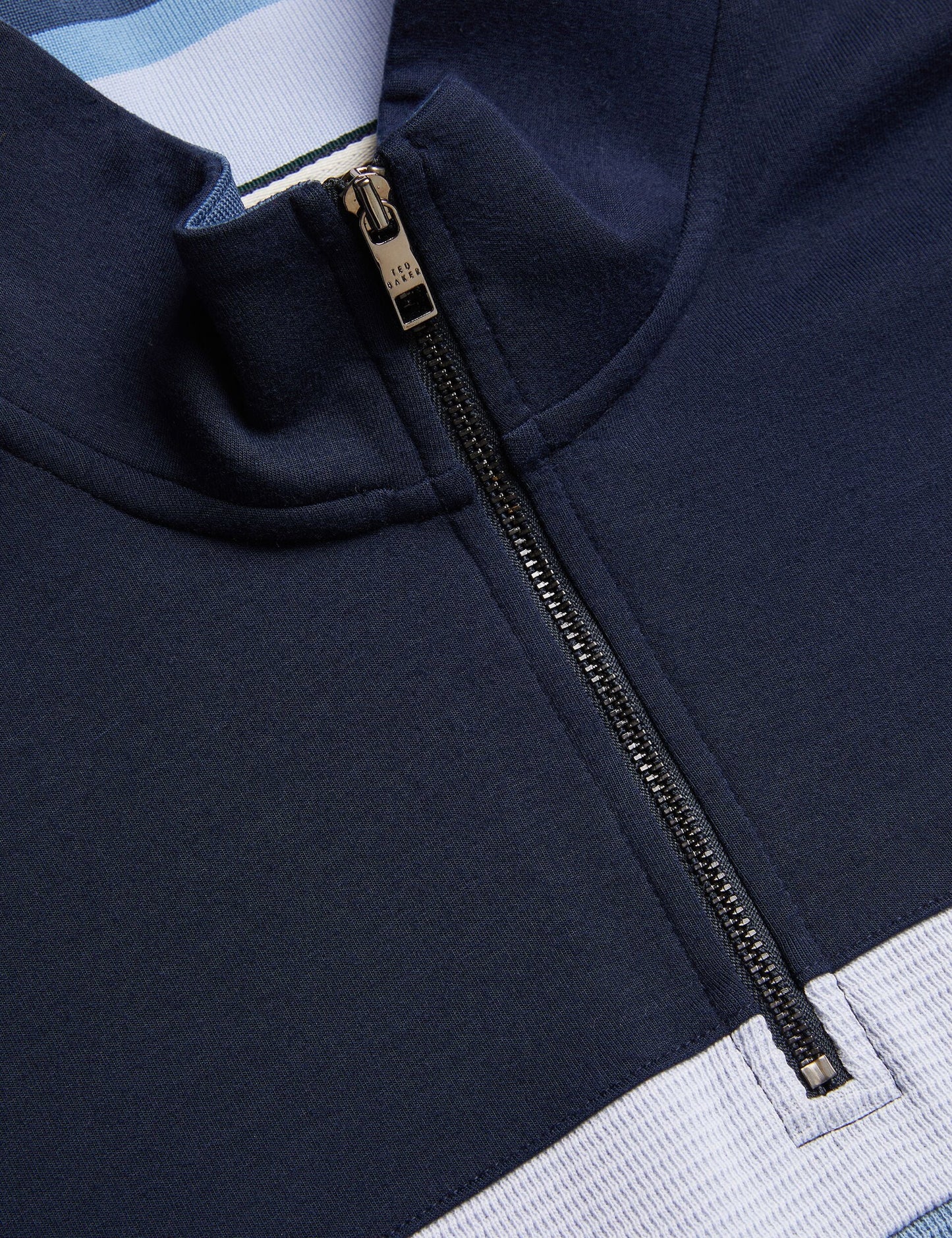 Ted Baker LONGMAN - Ombre Stripe Half-Zip Sweatshirt