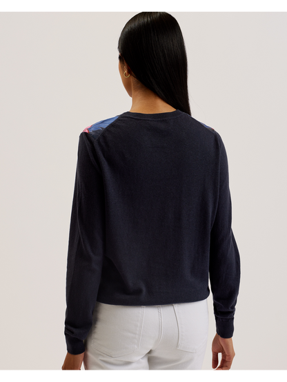 Ted Baker Teanha - Woven Front Printed Jumper