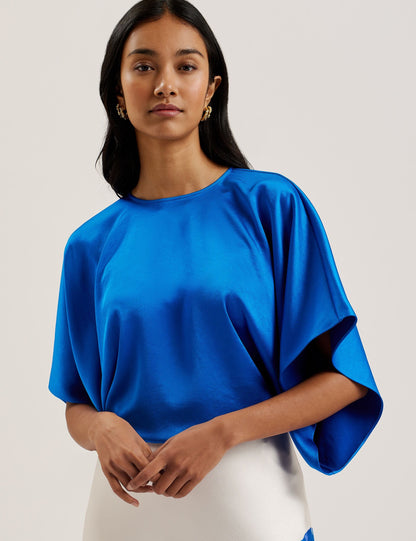 Ted Baker CHERIKA - Batwing Short Sleeve Satin Blouse