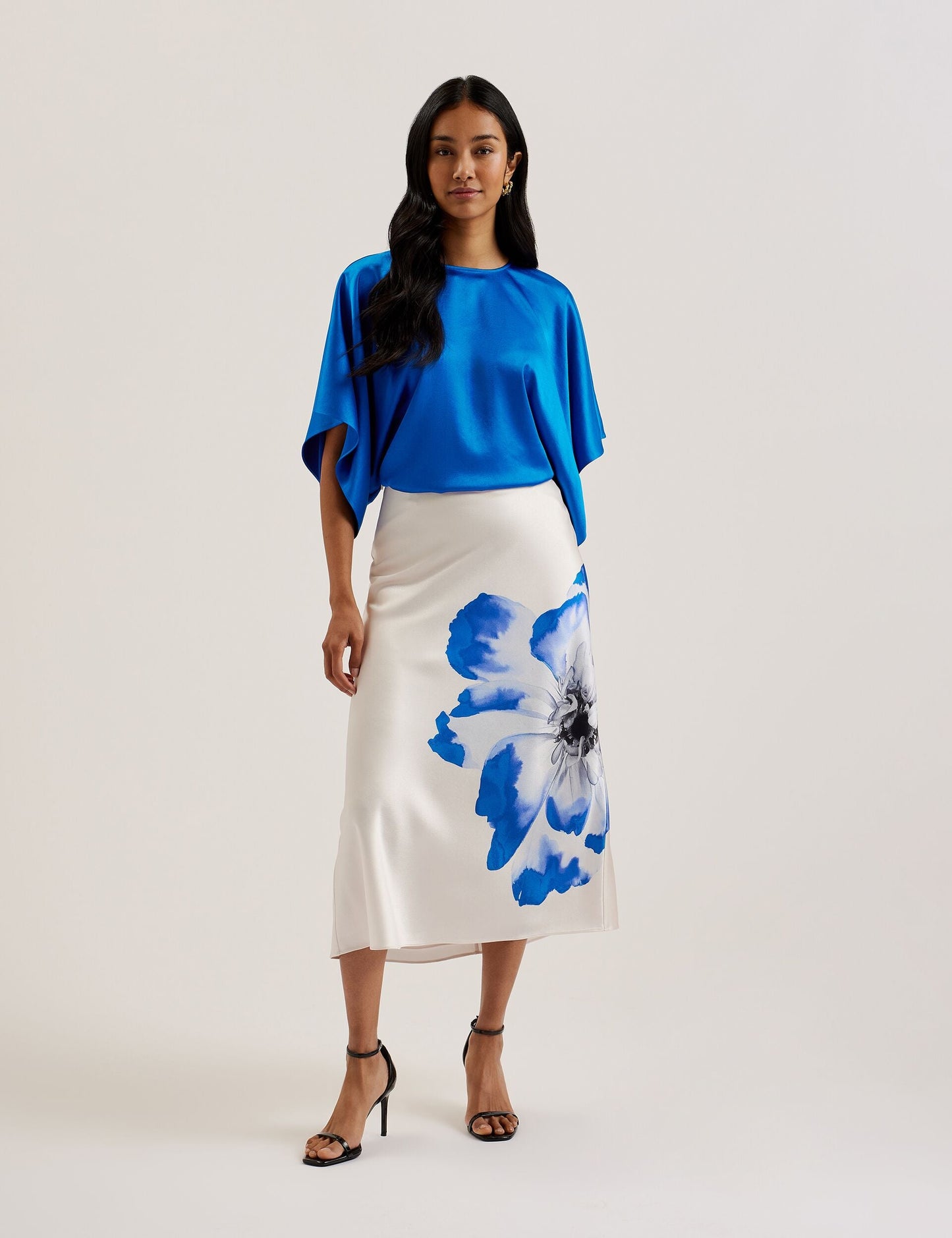Ted Baker CHERIKA - Batwing Short Sleeve Satin Blouse