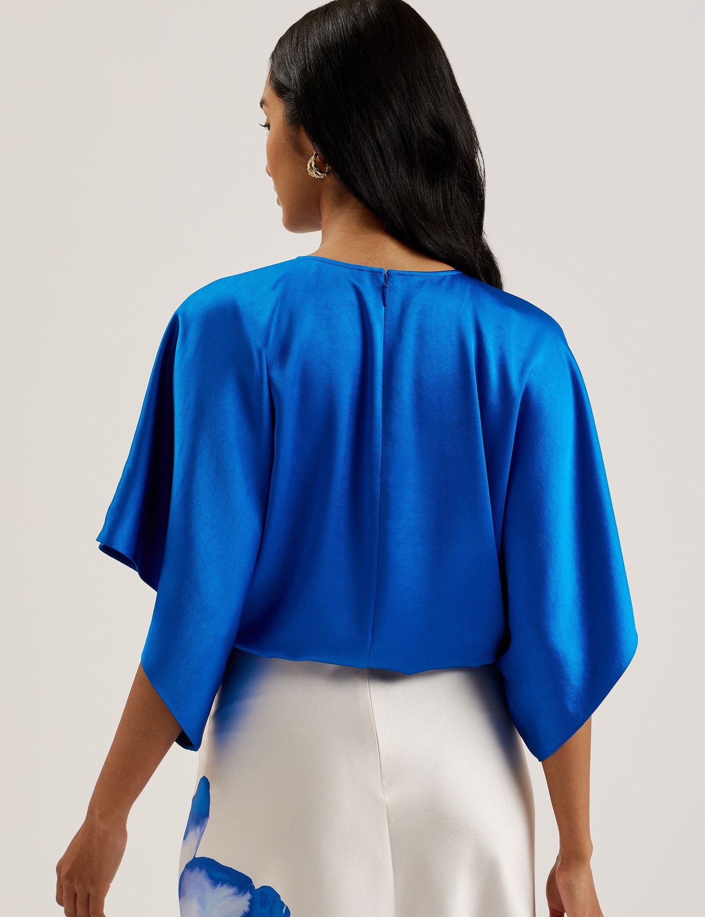 Ted Baker CHERIKA - Batwing Short Sleeve Satin Blouse