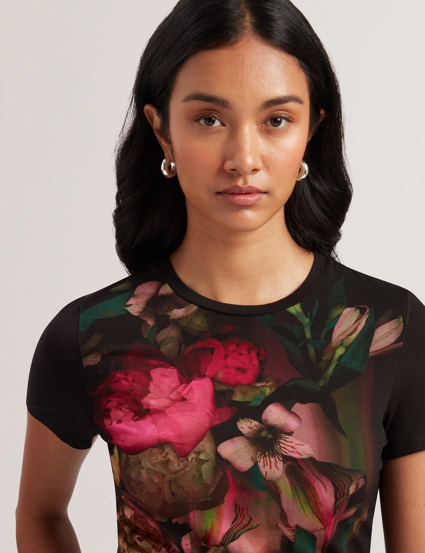 Ted Baker SUNNYY - Blurred Floral Print Slim Fit T-Shirt