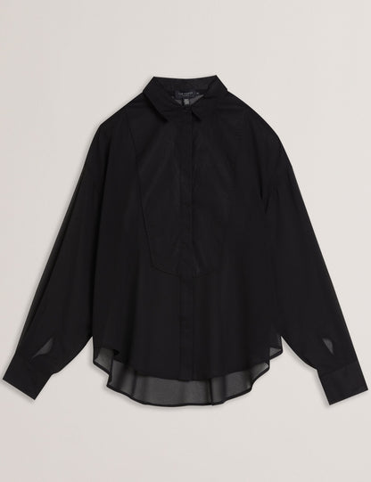 Ted Baker LECHOSA - Bib Front Sheer Long Sleeve Blouse