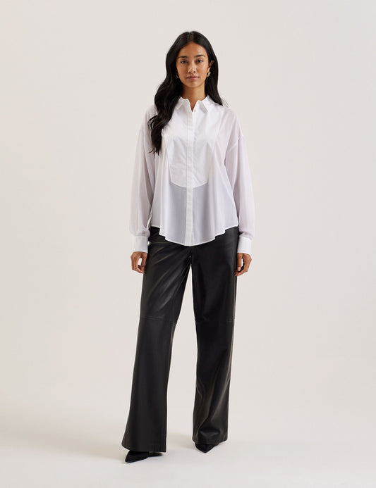 Ted Baker LECHOSA - Bib Front Sheer Long Sleeve Blouse