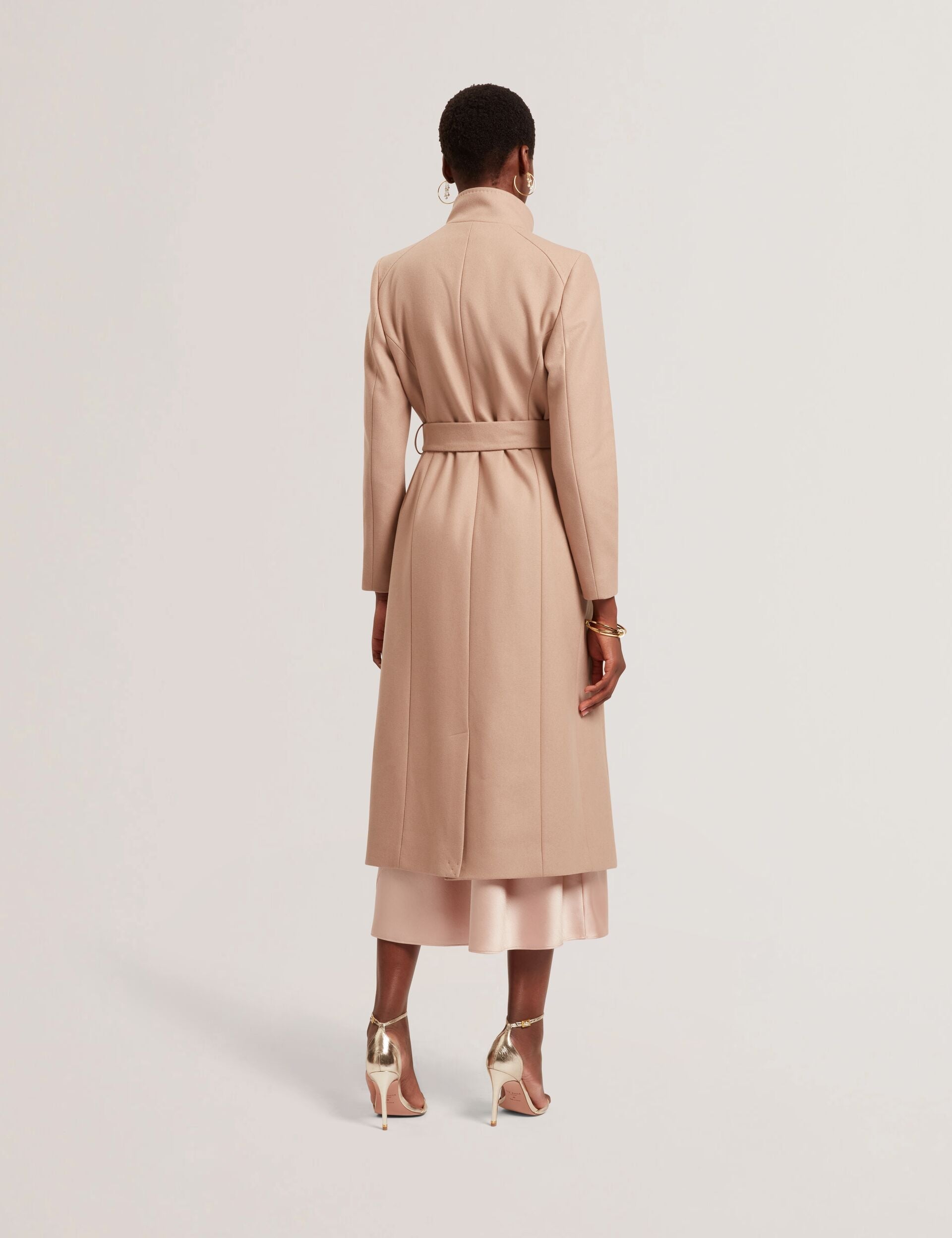 Ted Baker ROSELL Longline Belted Wool Wrap Coat