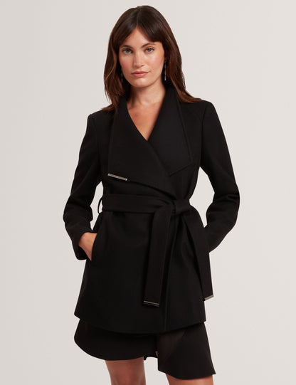 Ted Baker ROSESS Short Belted Wool Wrap Coat