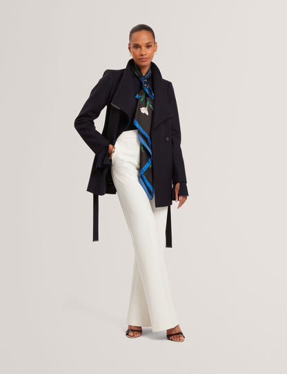 Ted Baker ROSESS Short Belted Wool Wrap Coat
