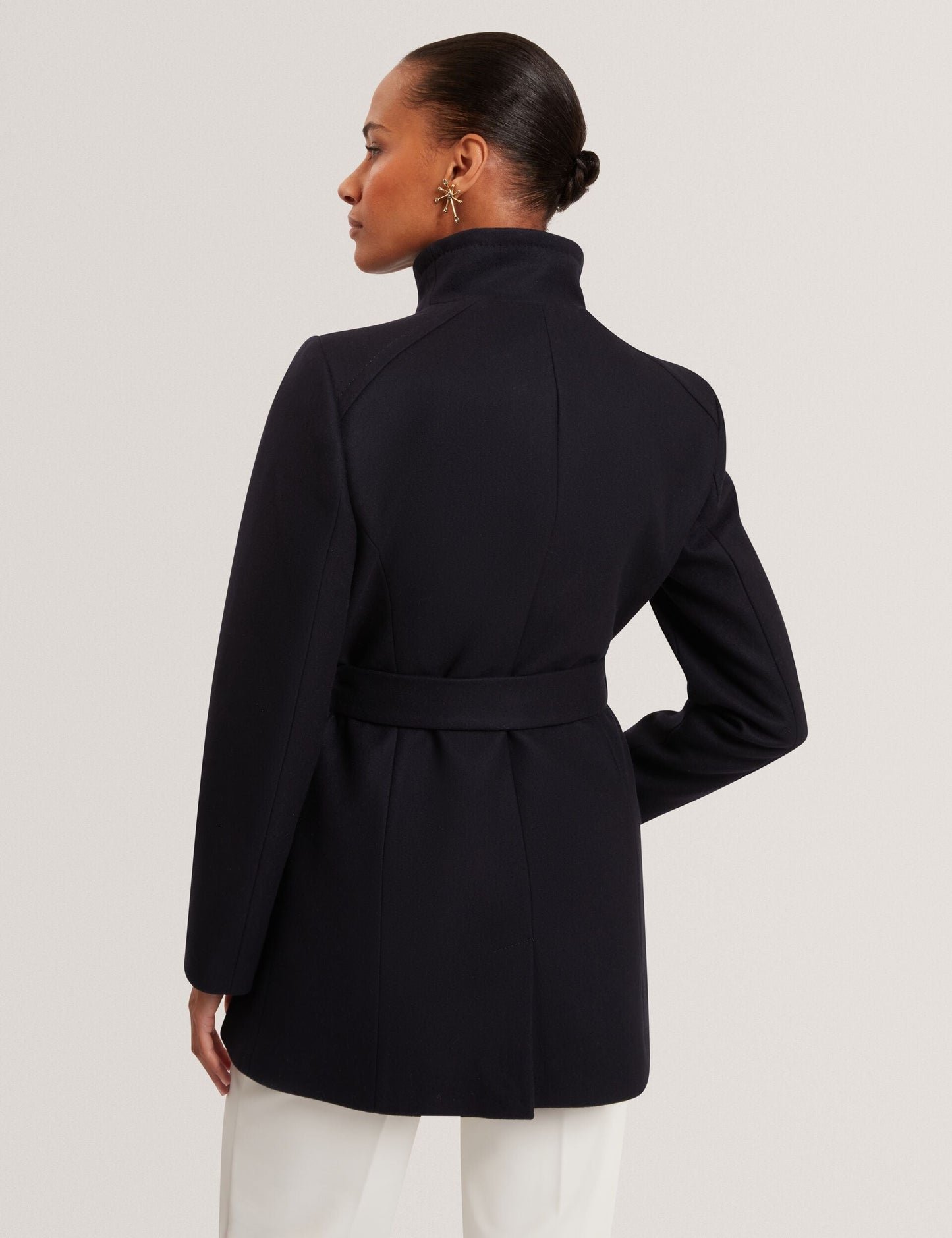 Ted Baker ROSESS Short Belted Wool Wrap Coat