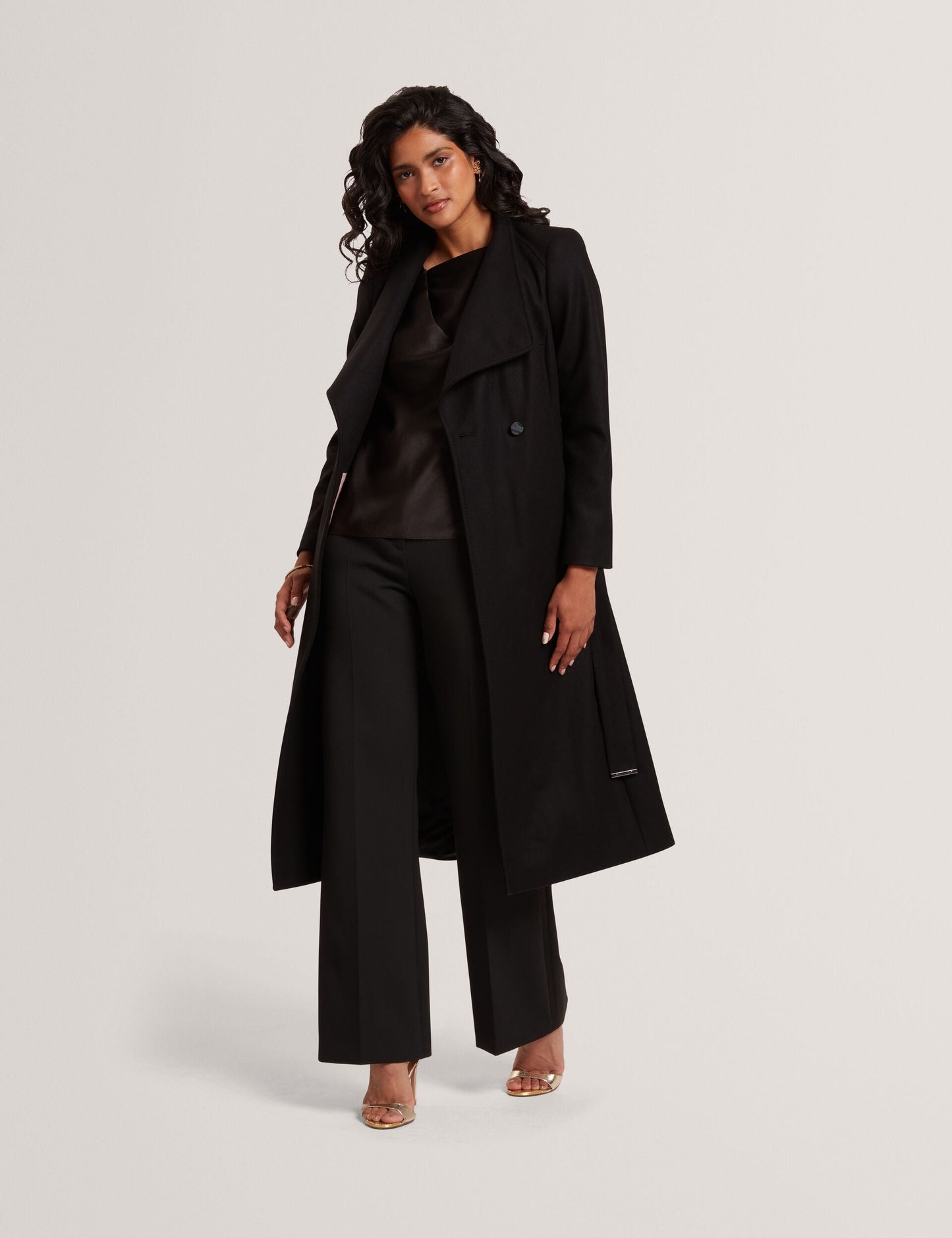 Ted Baker ROSELL Longline Belted Wool Wrap Coat