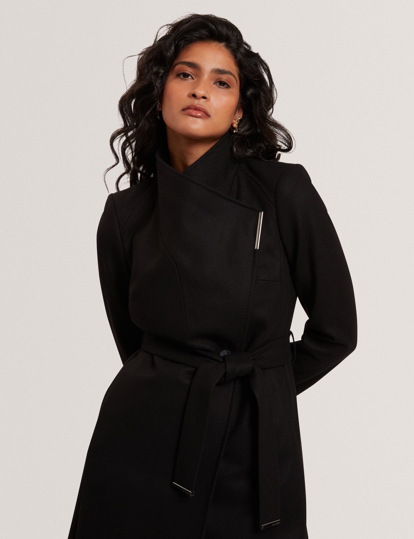 Ted Baker ROSELL Longline Belted Wool Wrap Coat