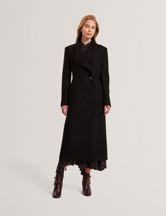 Ted Baker MINDEE Wool Rich Hourglass Longline Wrap Coat