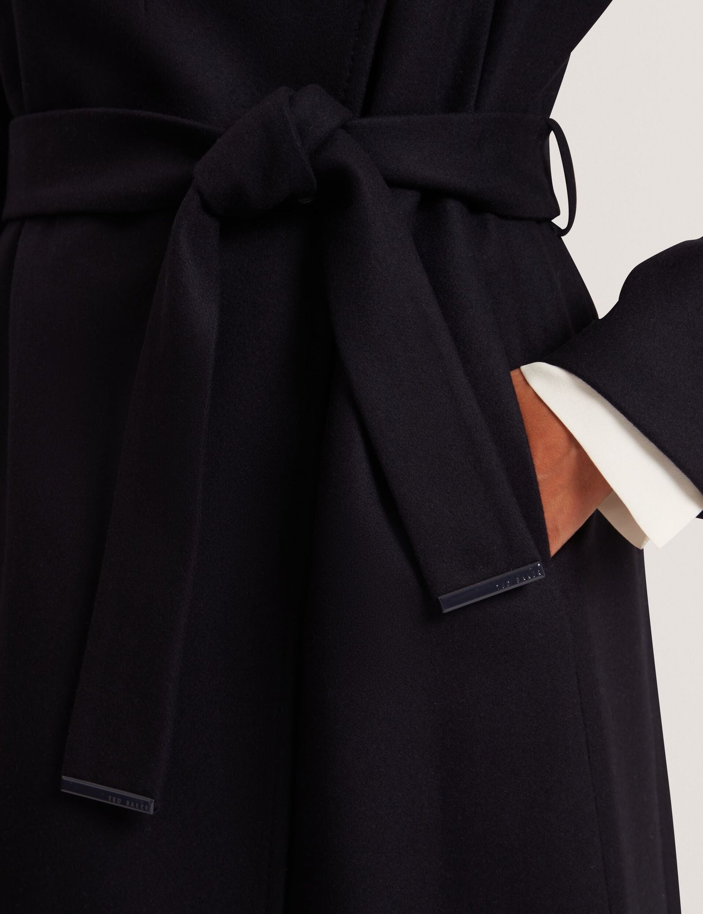 Ted Baker ROSELL Longline Belted Wool Wrap Coat